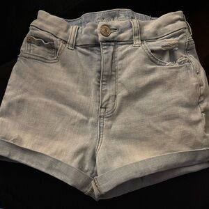 American Eagle Outfitters Women's Light Blue Denim Shorts size 2